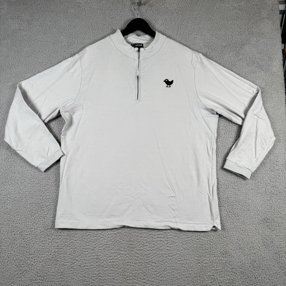 Bad Birdie Velocity Quarter Zip Mens XXL Gray Golf Performance Pullover Stretch‎